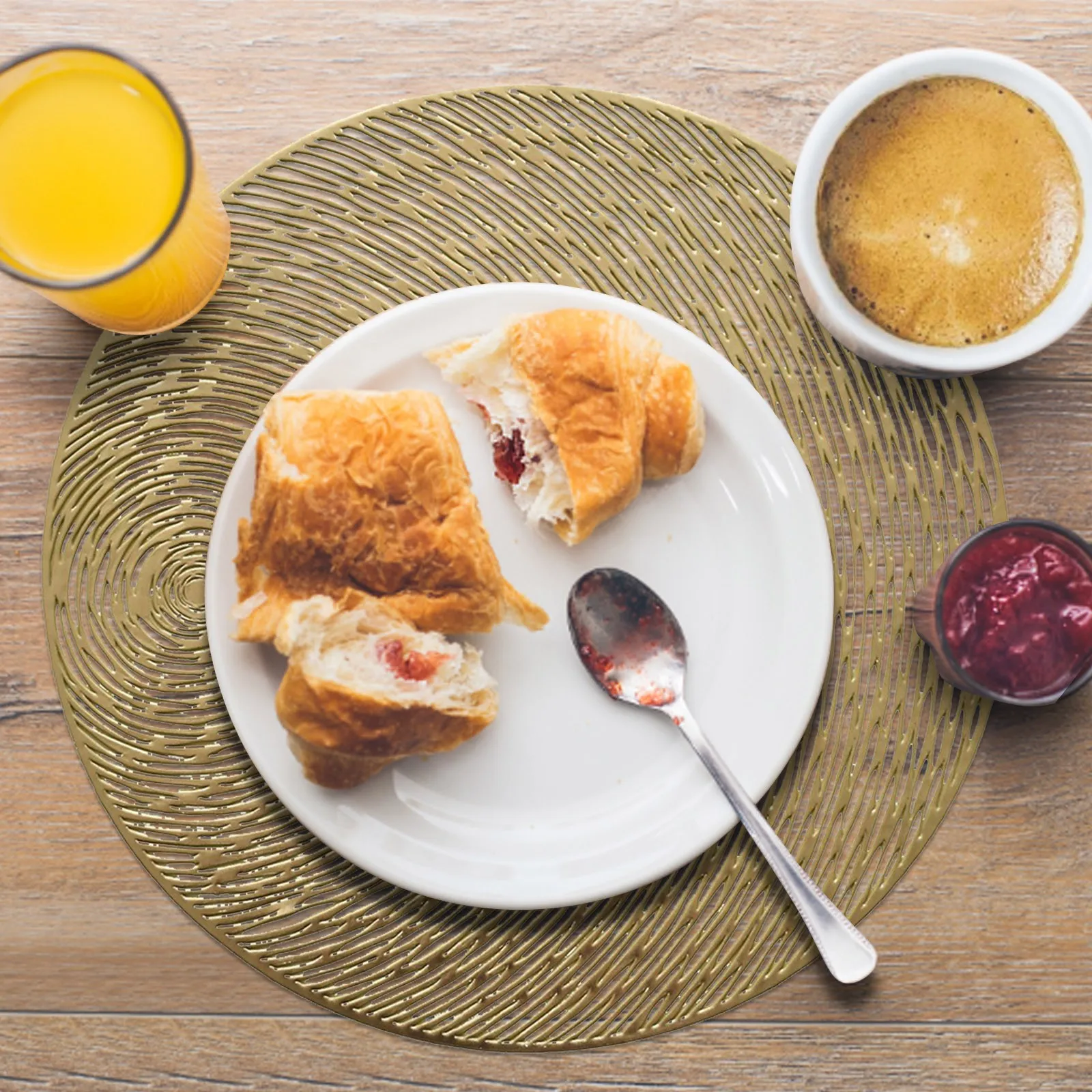 38 см Круглый термостойкий виниловый коврик для посуды и столовых приборов, подставка под напитки, противоскользящая держатель горшка, коврик для стола, кухонные аксессуары Nordic on.