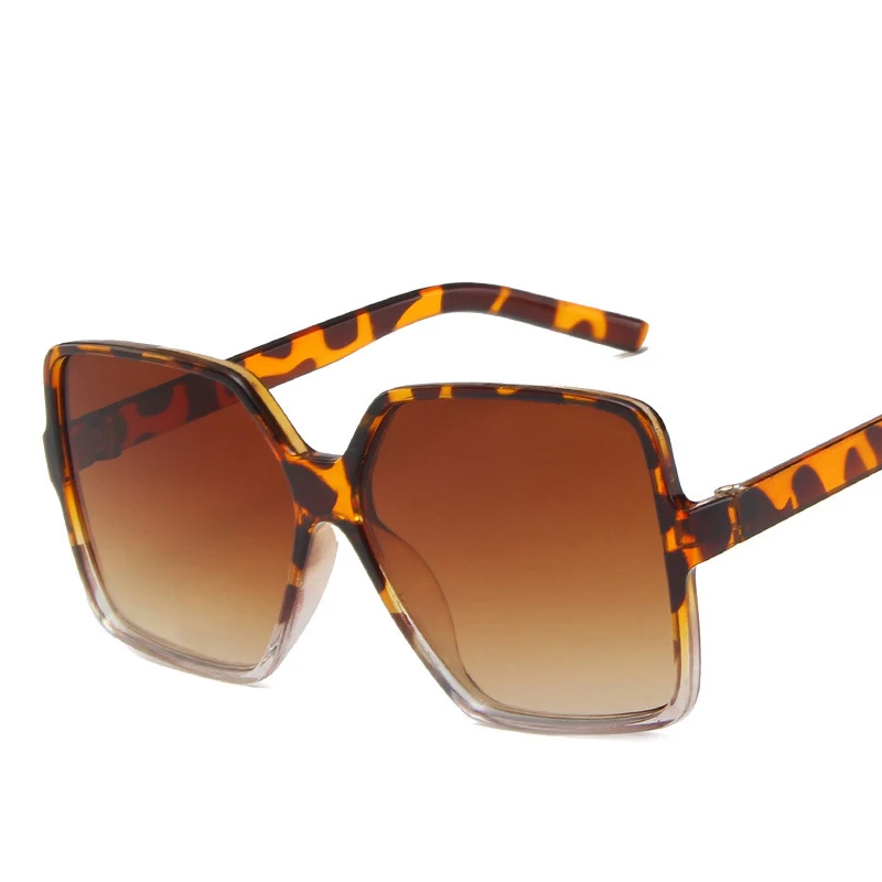 

New Fashion Sunglasses Leopard Print Big Frame Glasses Men And Women Retro Glasses Trend Sunglasses