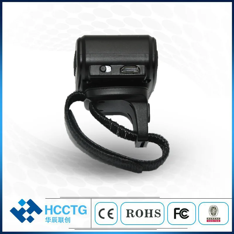 Считыватель штрих-кода с кольцом на палец 1D 2D QR CMOS Bluetooth 2 4G беспроводной интерфейс