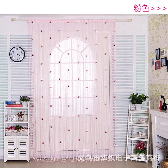 Магазин одежды для салона красоты 3X3 м высокие занавески дверные с цветком розы