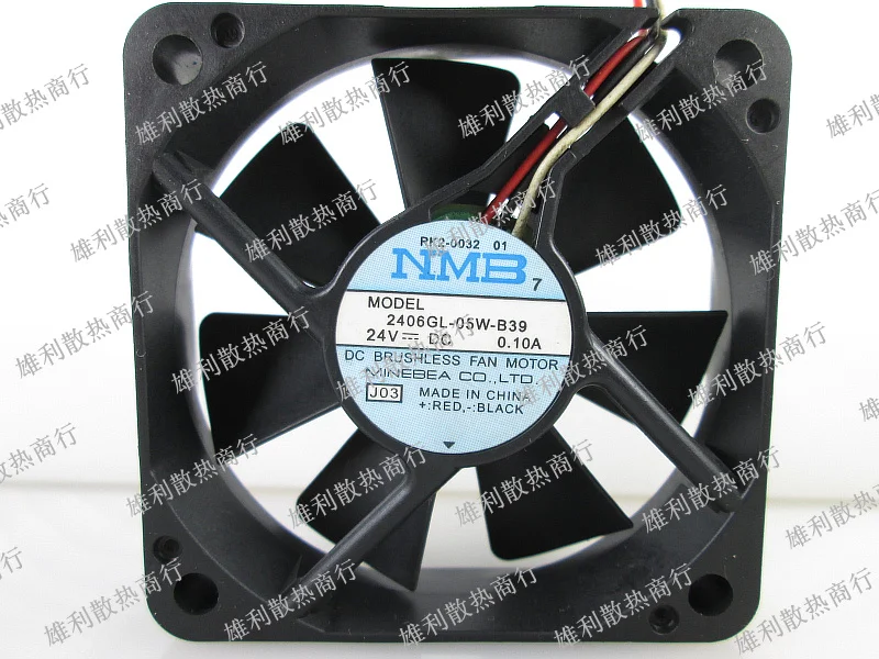 

Новый 2406GL-05W-B39 24V 0.10A 6 см 6015 3 провода защиты электродвигателя Вентилятор охлаждения