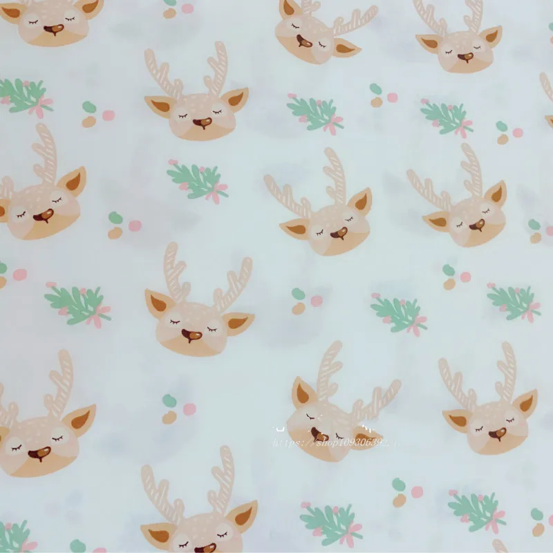 Простыня с принтом хлопковая ткань 100% хлопок саржевая сделай сам для шитья