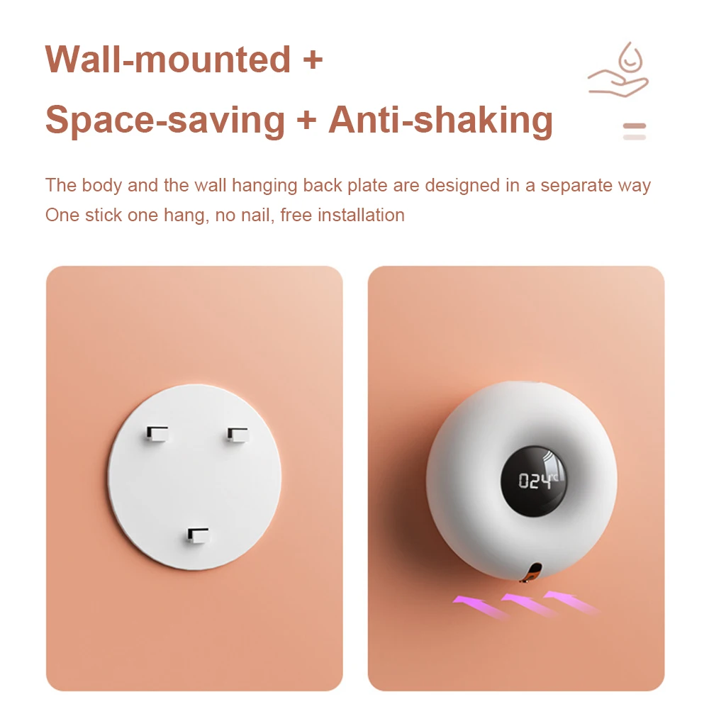 

Automatic Foam Soap Dispenser Wall Mounted Touchless Infrared Smart Sensor Bathroom Shampoo Foam Soap Dispenser