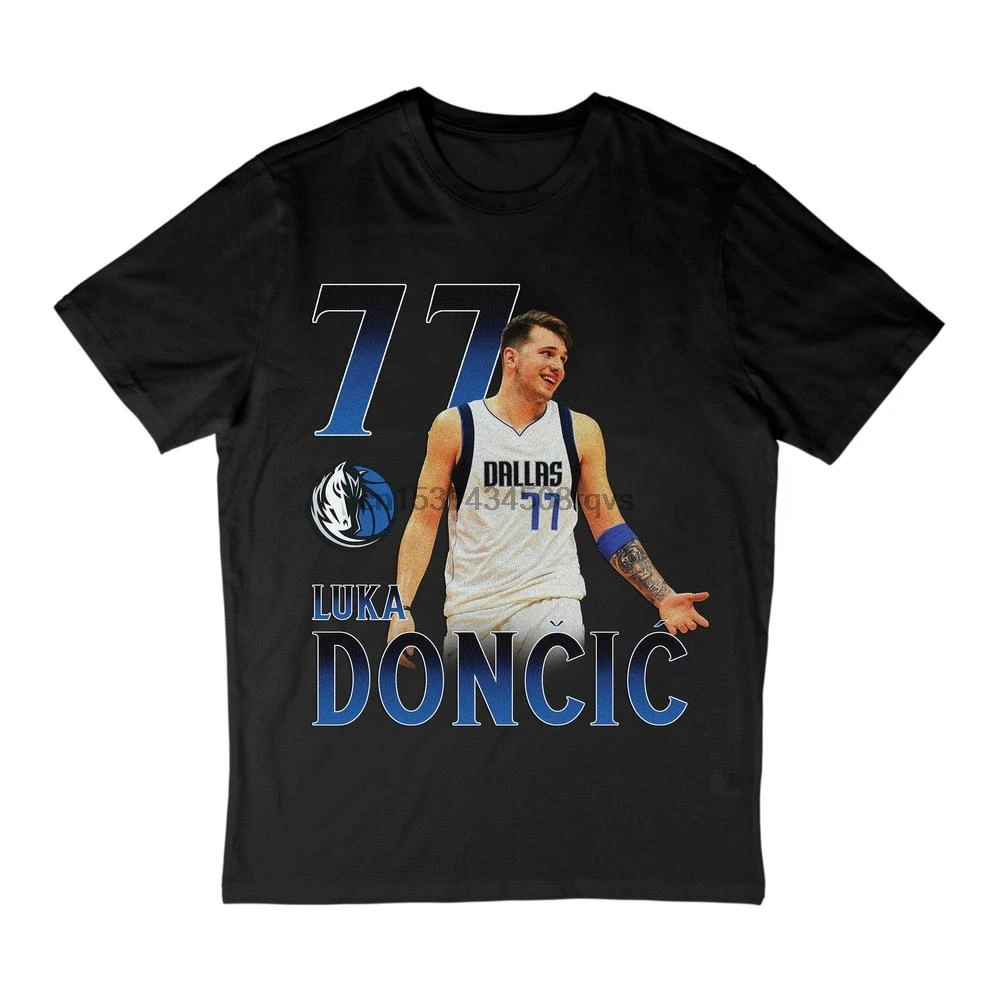 Футболка с изображением Луки дончича в винтажном стиле | Мужская одежда