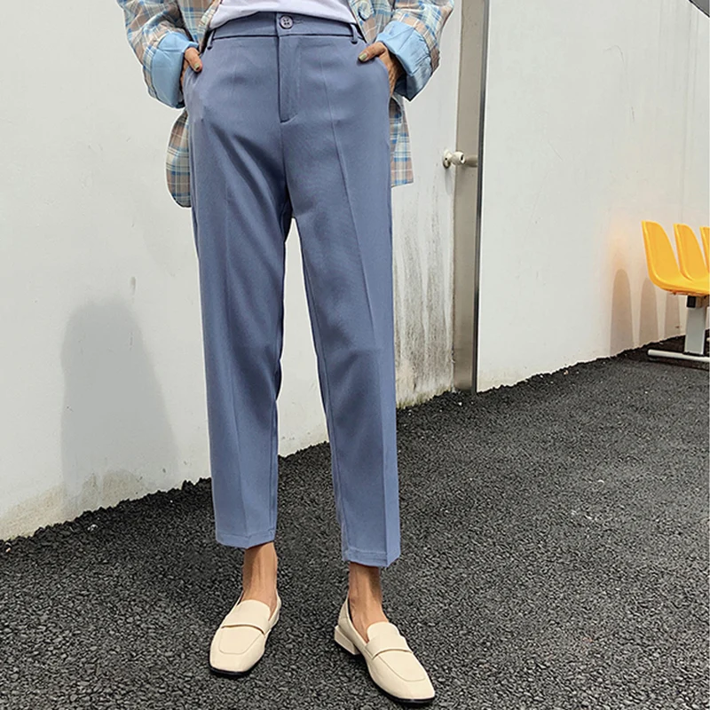 Женские повседневные свободные брюки Тонкий конфетных цветов универсальные с