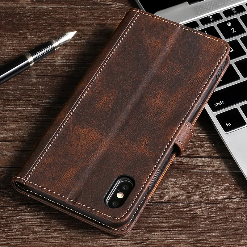 

Card Slots Case for iPhone 12 11 Pro Max Wallet Case Magnet Book Luxury Flip Leather Cover For iPhone 6 6s 7 8 Plus X XS Max XR