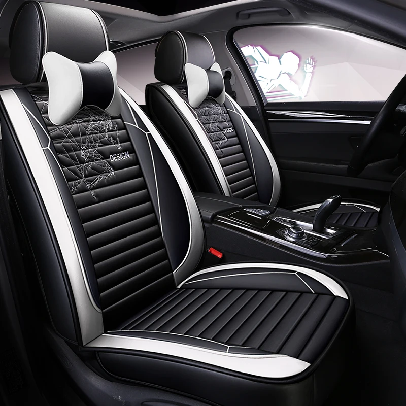 Чехлы для автокресел из эко-кожи с полным покрытием чехлы автомобильных сидений