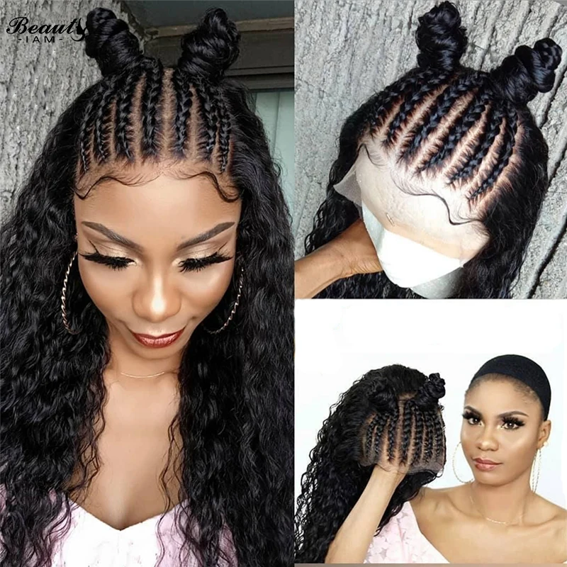 Кудрявые волосы предварительно выщипанные без клея полный кружевной парик