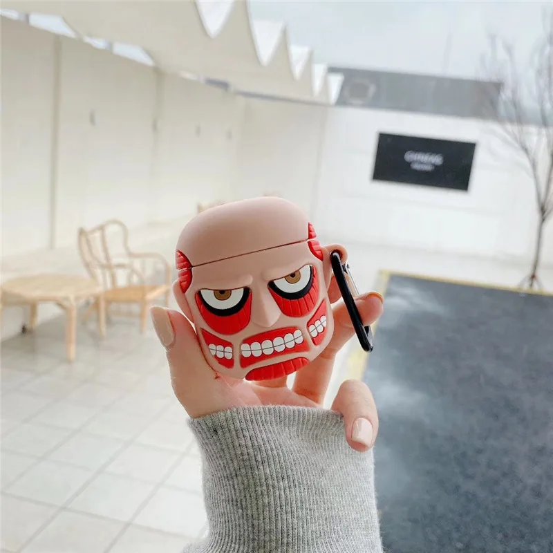 

Case for AirPods Cute Earphone Cases Protect Cover with Keychain for Apple Airpods 1 2 Accessories