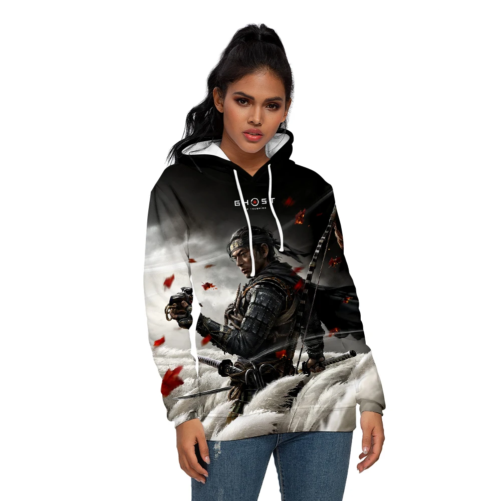 

2020 autumn new women hoodie sweatshirt ghosh of tsushima 3D vogue printed harajuku ladys sweatshirts Game Hip Hop Coat clothes