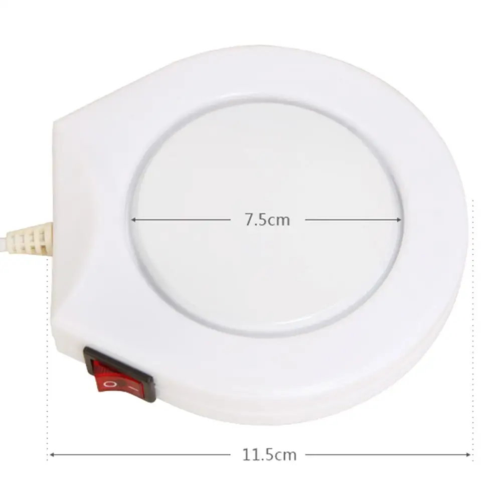 

220V Mini Portable Warmer Heater Pad Electric Powered Coffee Tea Milk Mug Cup Warmer Mat Electric Plug Insulation Pad