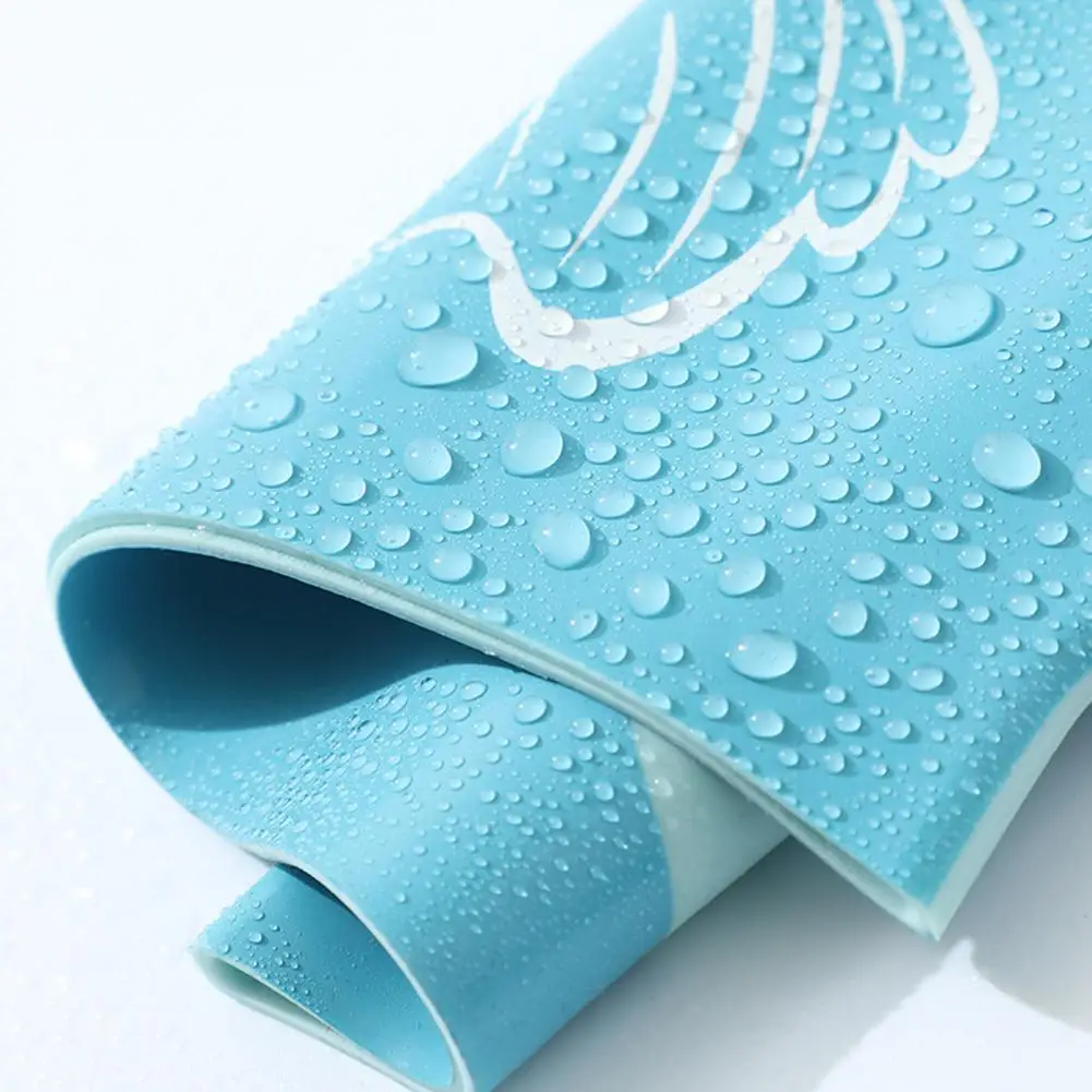 

Swimming cap children ear protect Boys Girls Silicone Swim caps Pool fish hat elastic kids Diving Waterproof cartoon O4F0