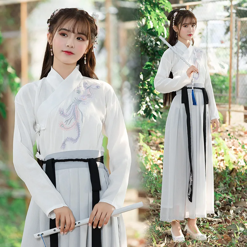 Женский костюм для традиционных танцев Hanfu восточных фестивалей Народной феи