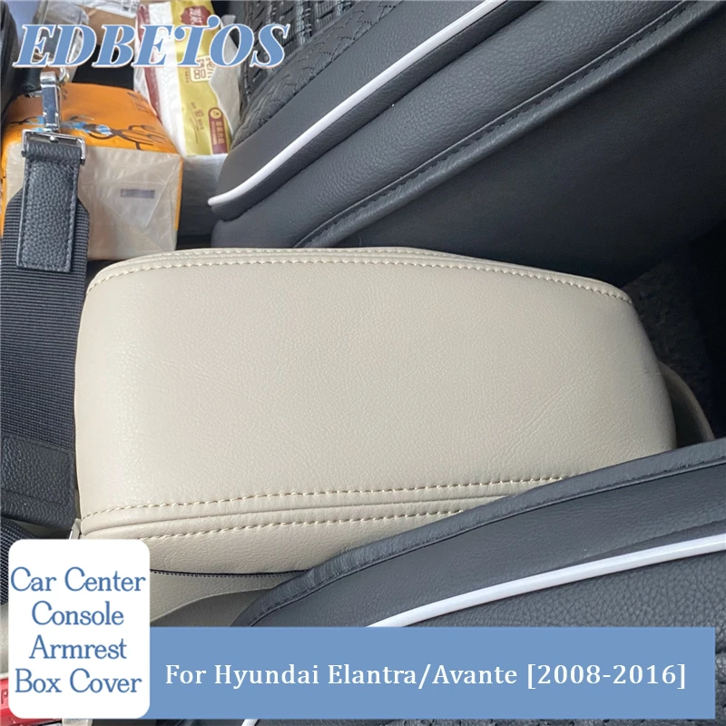 Для Hyundai Elantra/Avante центральной консоли крышка кожаный подлокотник консольная