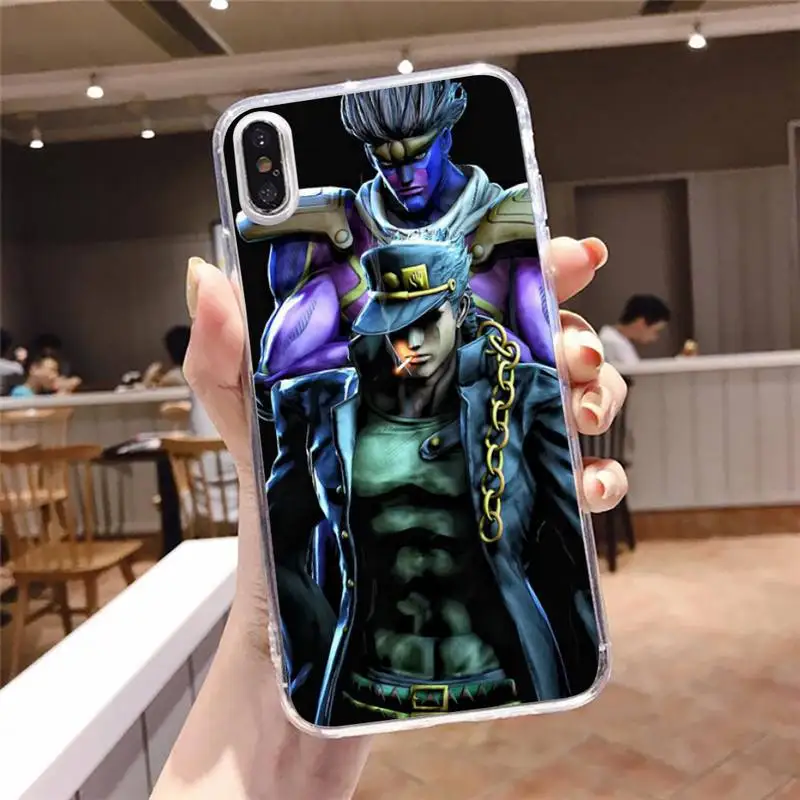 

JoJo Bizarre Adventure Phone Case Transparent soft For iphone 5 5s 5c se 6 6s 7 8 11 12 plus mini x xs xr pro max