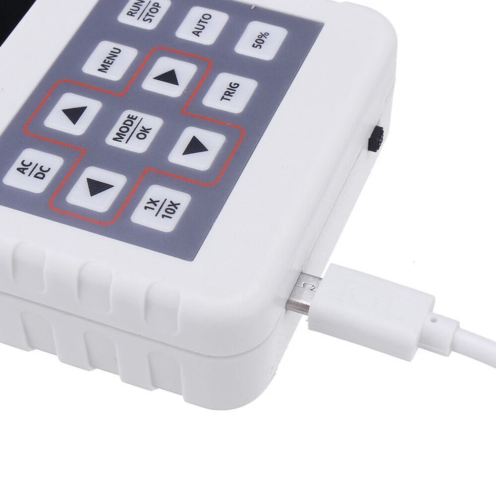 

ADS2050H Oscilloscope Durable One Key Auto With Probe Mini Handheld Plastic 2.4 Inch LCD Screen Rechargeable 20M Sampling Rate