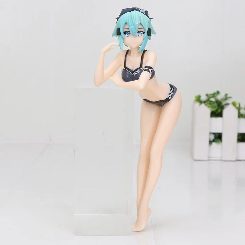 blue hair opp bag Sword Art онлайн фигурка SAO YUI Super Sonico фигурка лапша стоппер фигурка Fate Grand Order 14 см - Цвет: blue hair opp bag