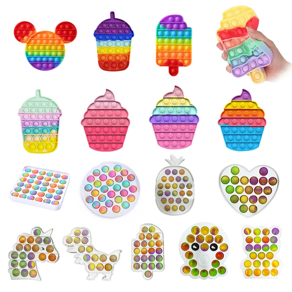 

Ice Cream Push Bubble Toy Kids Popsicle Push Bubble Fidget Toys Stress Relief Puzzle Toy Camouflage Children's Gifts
