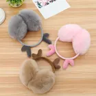 Женские зимние перчатки и варежки Наушники Earwarmers олень с принтом рождественского оленя и надписью в виде оленьих рогов и мочки уха теплые меховые оголовье наушников оборудование для изготовления аксессуаров для одежды грелки уха