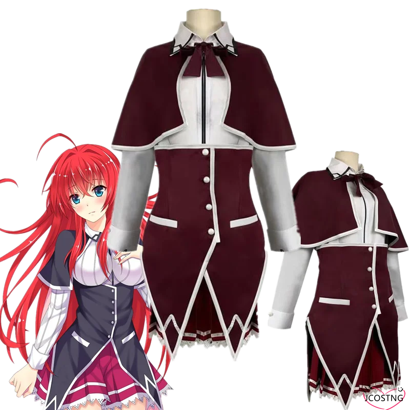Женский костюм старшей школы DxD Косплей Koneko Toujou костюмы Shirone Rias Gremory Униформа