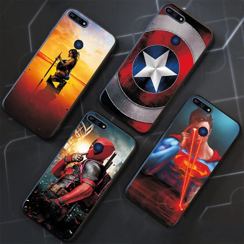 Черный чехол ТПУ для huawei Honor 7A 5,45 7A Pro 5,7 7C ру 5,7 7C 5,99 чехол для телефона для Y5 Y6 Prime чехол Y5 Lite чехол-накладка