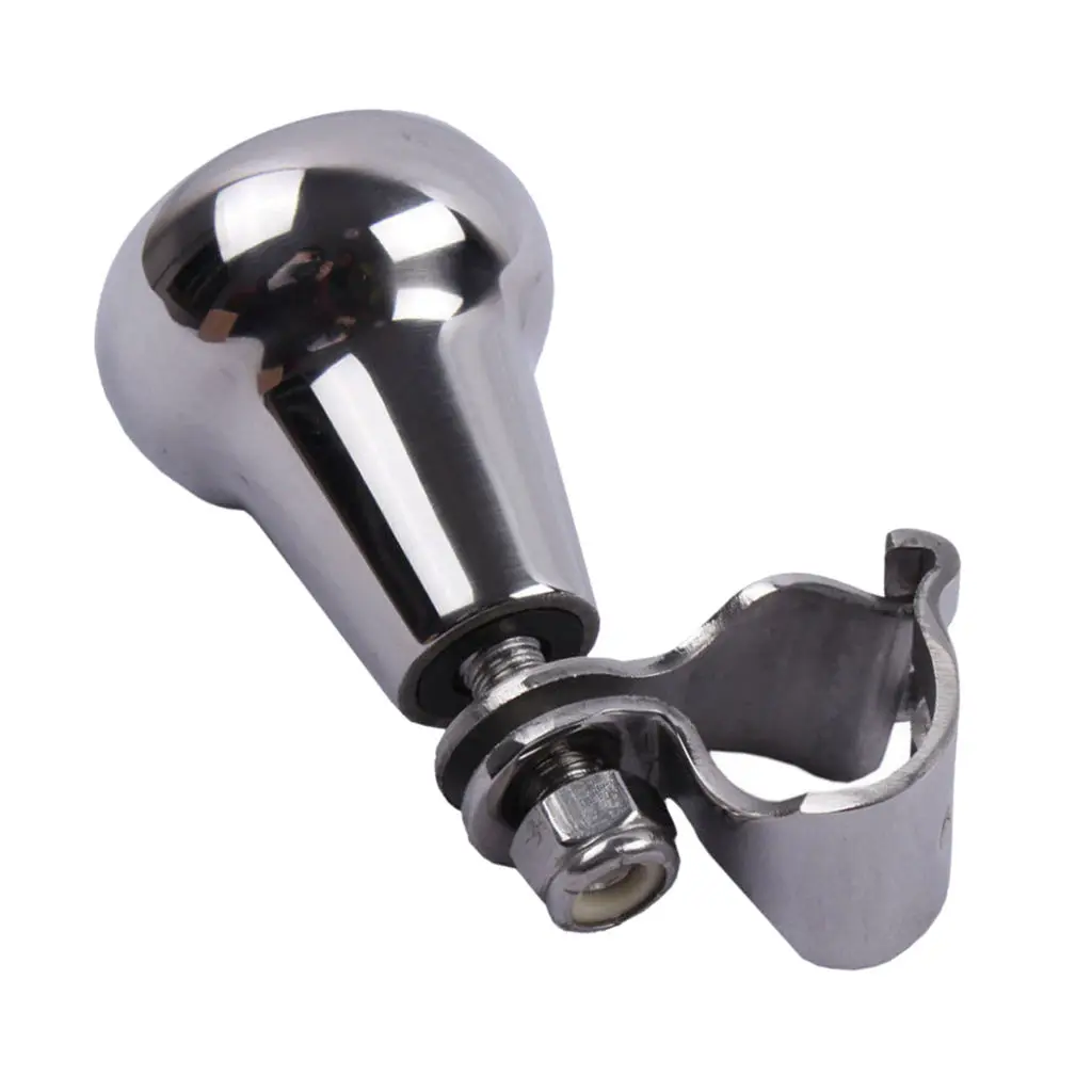 

Stainless Steel Steering Wheel Maneuvering Knob Marine Boat Yacht Kayak