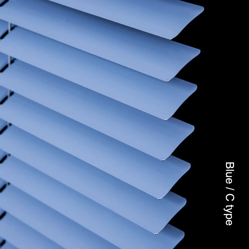 Bright blue Sunfree C/S Тип планка алюминиевые жалюзи влагостойкие водонепроницаемые 25 мм венецианские жалюзи для офиса/ванной комнаты - Цвет: Bright blue
