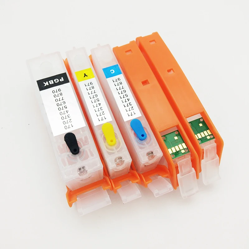 

vilaxh PGI-580 CLI-581 Refillable Ink Cartridge For Canon PGI 580 PGI580 PIXMA TR7550 TR8550 TS6150 TS8150 TS9150 TS9155 CHIP