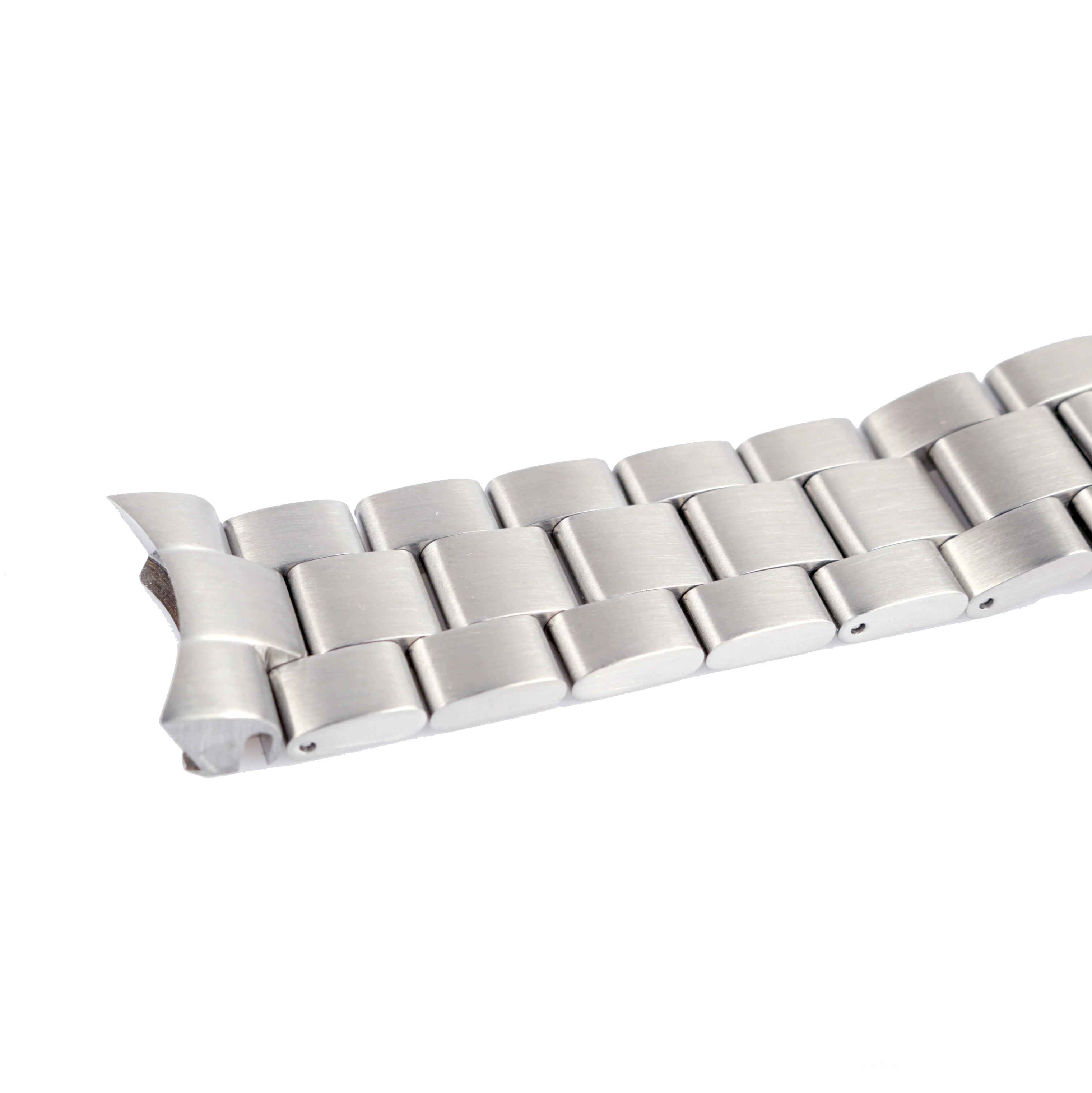 CARLYWET 22mm Sliver All Brush Stainless Steel Wrist Watch band Replacement Metal Watchband Bracelet Double Push Clasp For Seiko