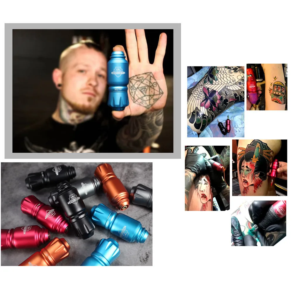 

Wholesalel Short Rocket Tattoo Pen Quiet Swiss Motor RCA Connector Cartridge Rotary Tattoo Machine For Cartridge Needle Supply