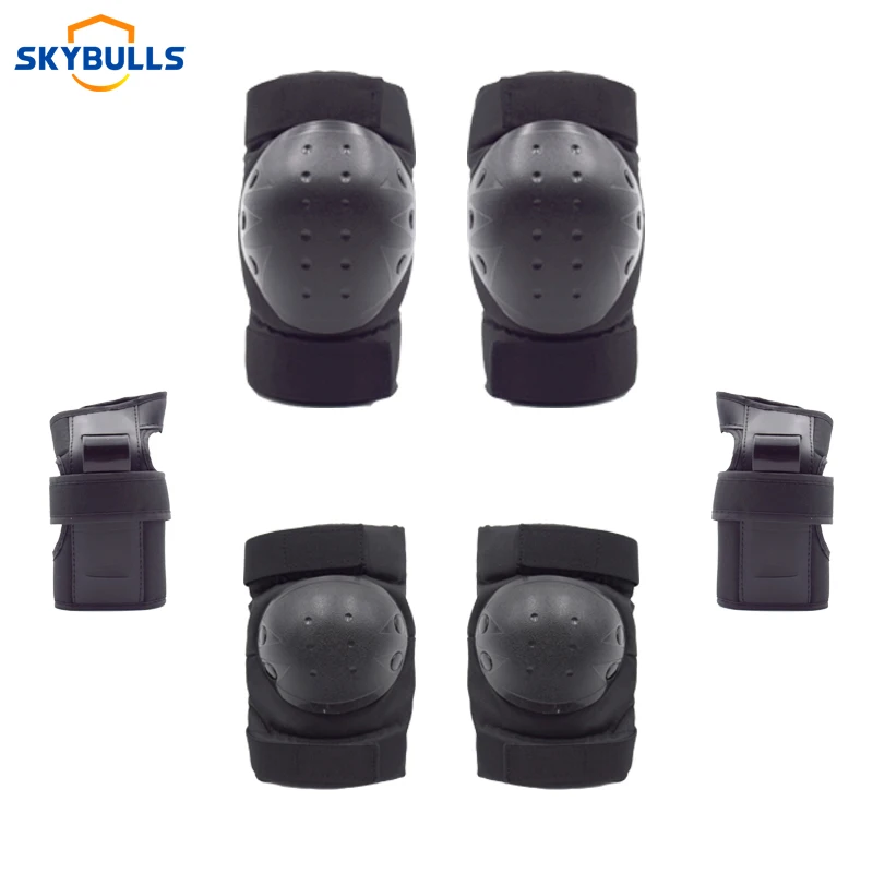 Skybulls 6 шт./компл. катание защитное Шестерни налокотники велосипед скейтборд наколенники протектор для мужчин Для женщин спортивные безопасностные Шестерни