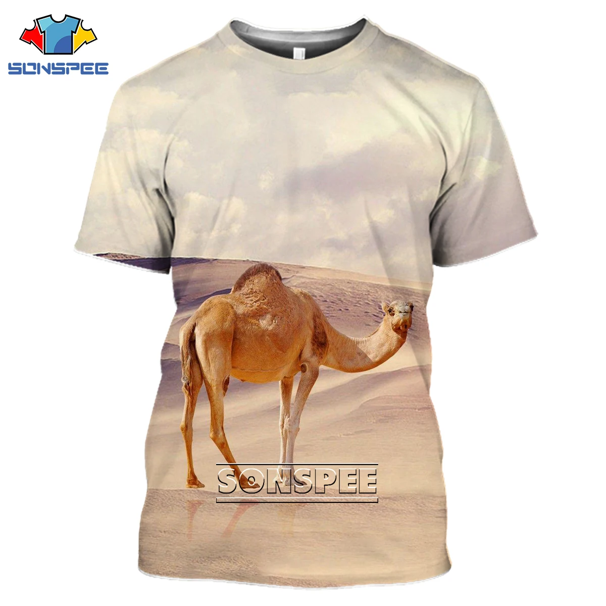 Футболка Мужская/Женская с 3D-принтом круглым вырезом и коротким рукавом