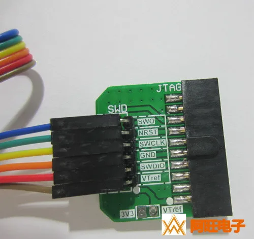 

20P-2,54 мм JTAG интерфейс к 4P 5P 6P-2,54 мм SWD плата адаптера J-Link