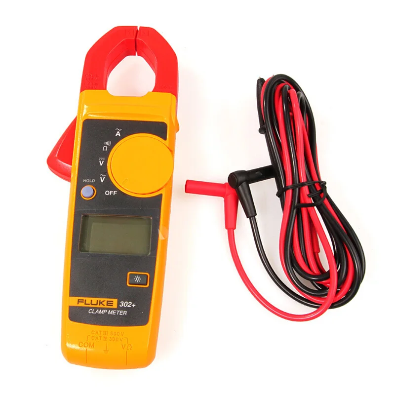 100% оригинал Fluke 302 + цифровой токоизмерительный клещи Амперметр тестер