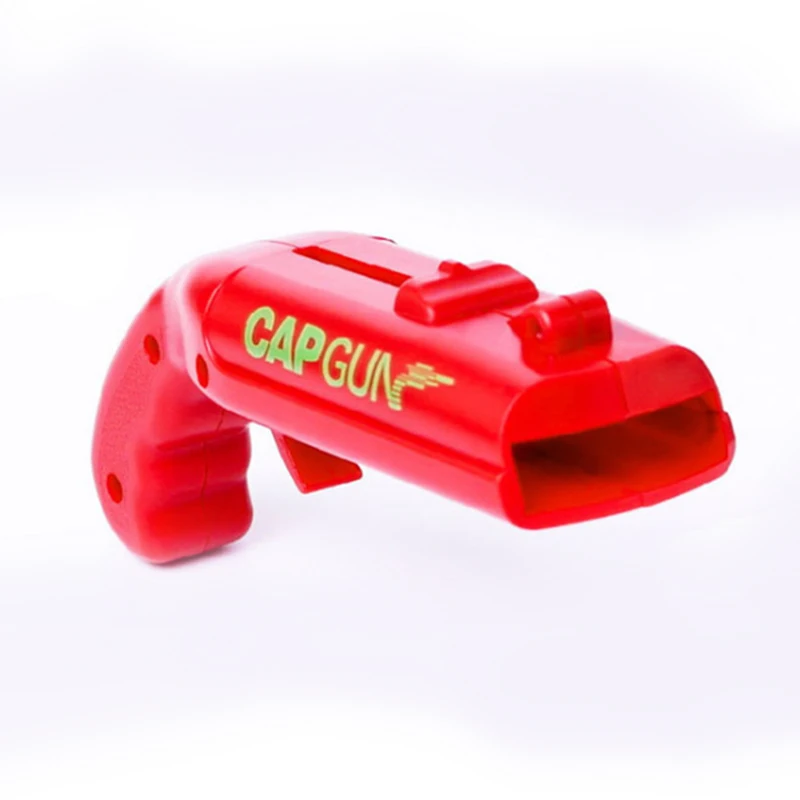 Портативный Кепки пистолет креативный Летающий пусковое устройство открывашка