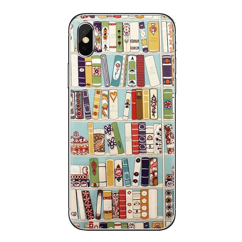 Мягкие чехлы для Xiao mi 4 5 5s 6 A1 A2 5X6X8 9 Lite SE Pro Max Mix 2 3 2S ретро-книга полка книжная |
