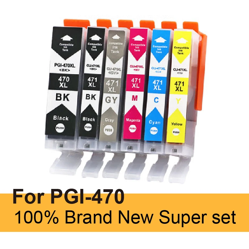 

Новинка, совместимый картридж с чернилами 470, 471 Φ для принтера canon PIXMA MG6840 MG5740 MG 6840 MG 5740 TS5040 TS6040