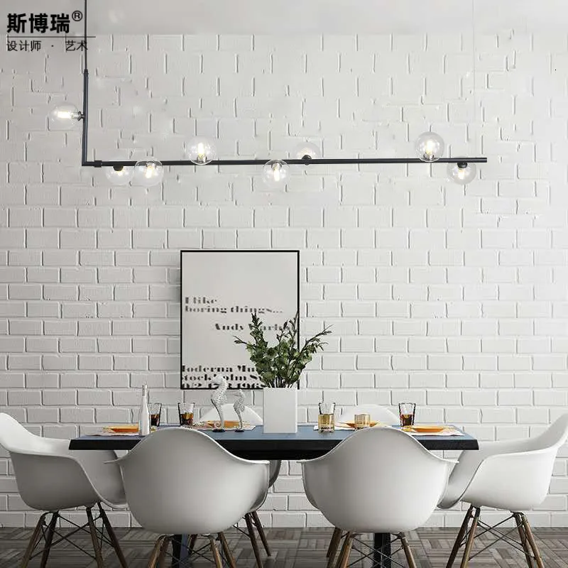 Европа стекло Сфера Ресторан обеденный стол барная стойка полосы люстра