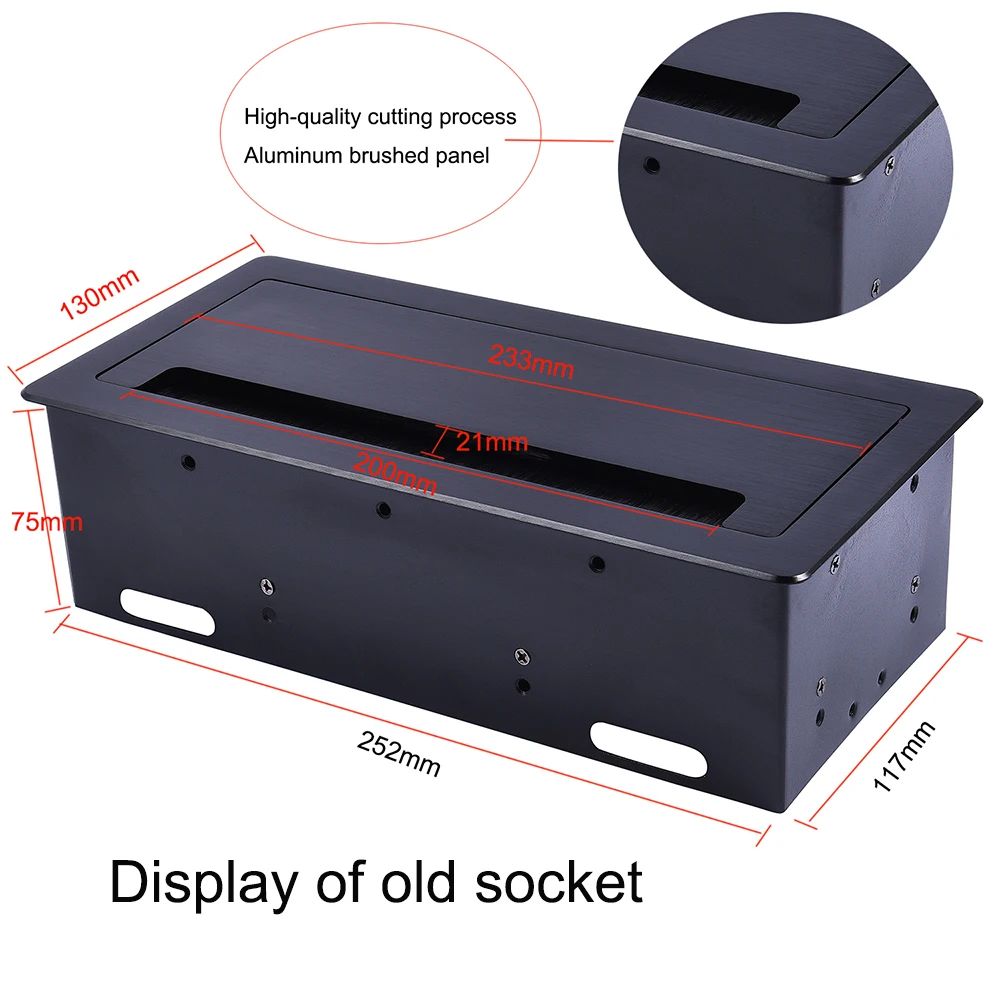 Настольная розетка Brush/выходная коробка/USB VGA Сетевое Видео Аудио XLR ИНТЕРФЕЙС