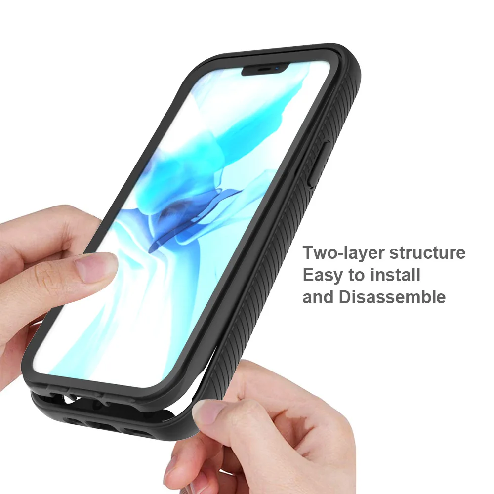 for apple iphone 12 pro max case hard pc hd transparent protective back cover case for iphone 12 pro 12mini iphone12 phone shell free global shipping