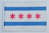 5 pcs pink star chicago city flag iron on patch sewing applique %e2%89%88 9 3 6 5 cm hat jean embroidery thermocollan encanto %e3%83%af%e3%83%83%e3%83%9a%e3%83%b3
