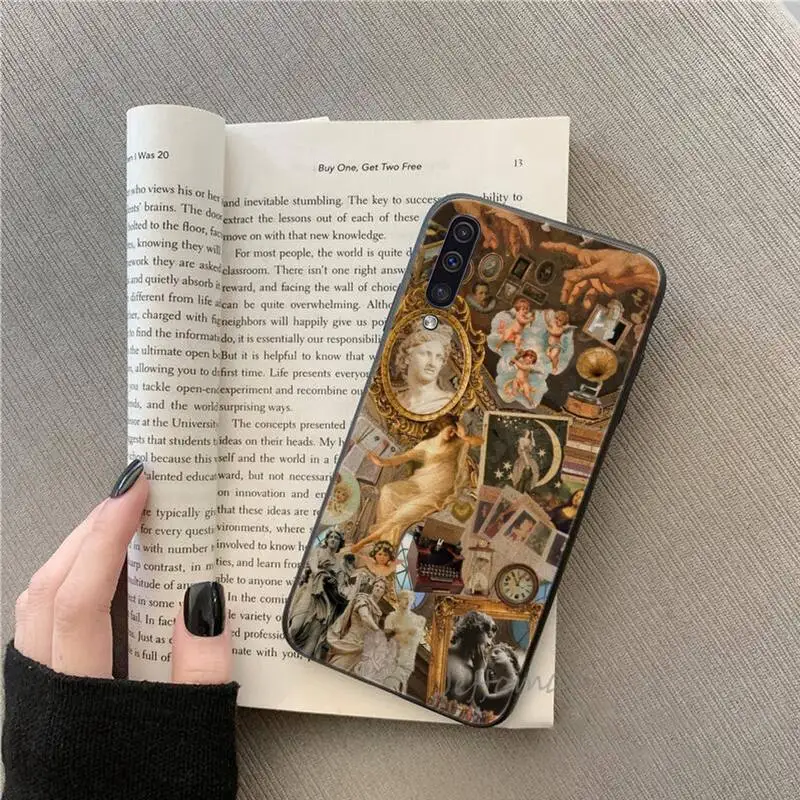 

Aesthetic art illustration Phone Cases For Samsung galaxy S note 7 8 9 10 20 fe edge A 6 10 20 30 50 51 70 lite plus Soft Funda