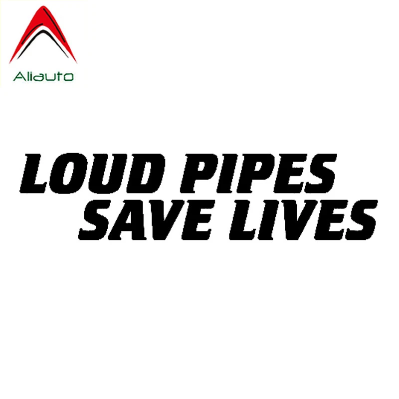 

Aliauto Fashion Loud Pipes Save Lives Decal Vinyl Accessories Sunscreen Waterproof Reflective Car Sticker PVC,18cm*4cm
