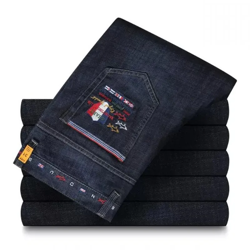 2019 мужские джинсы с вышивкой высококачественные модный дизайн брендовые акулы