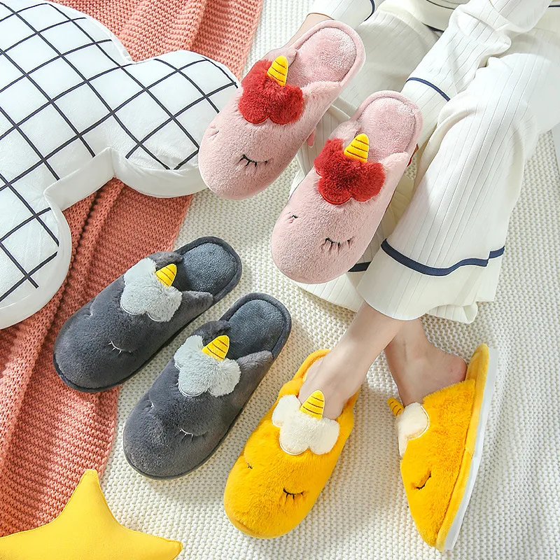 Winter Womens Slippers Fluffy Fur Rabbit Radish Pantufa Home Platform Shoes Couple Zapato De Mujer Flats Warm Claquette Femme