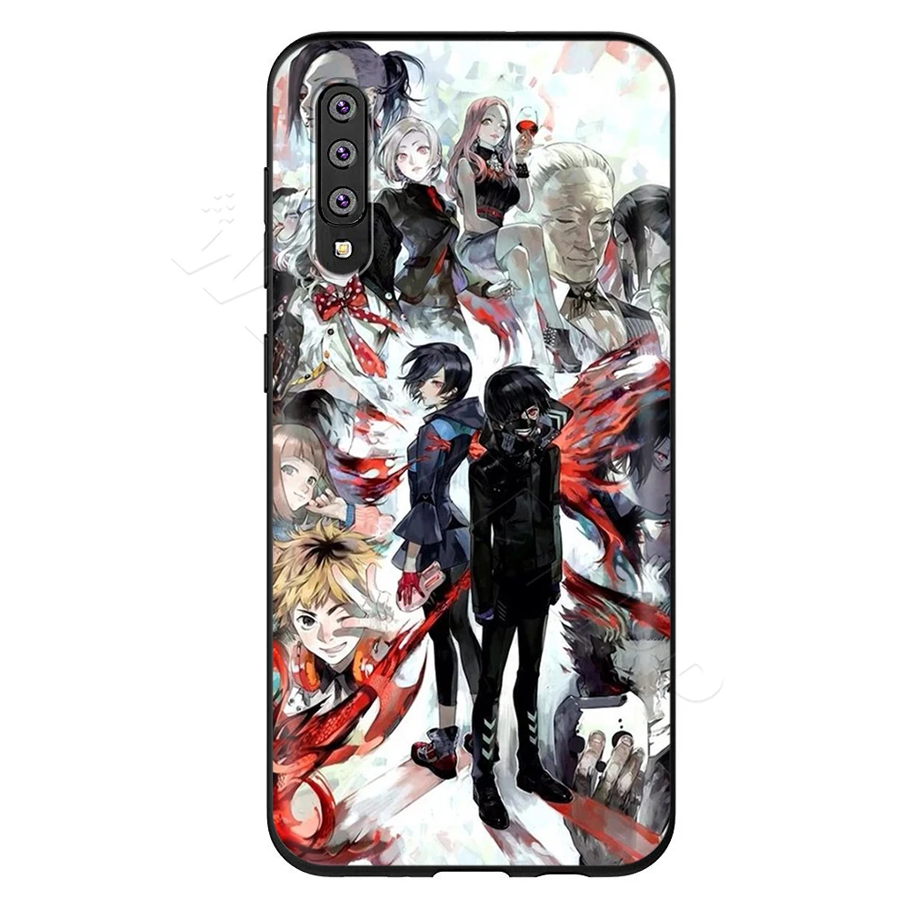 1 Webbedepp анимэ Tokyo Ghoul, чехол для samsung Galaxy S7 S8 S9 S10 Edge Plus Note 10 8 9 A10 A20 A30 A40 A50 A60 A70 - Цвет: 1