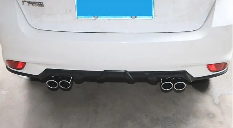 Защитный диффузор для заднего бампера TOYOTA Yaris ABS 2014-2017 комплект кузова бампер