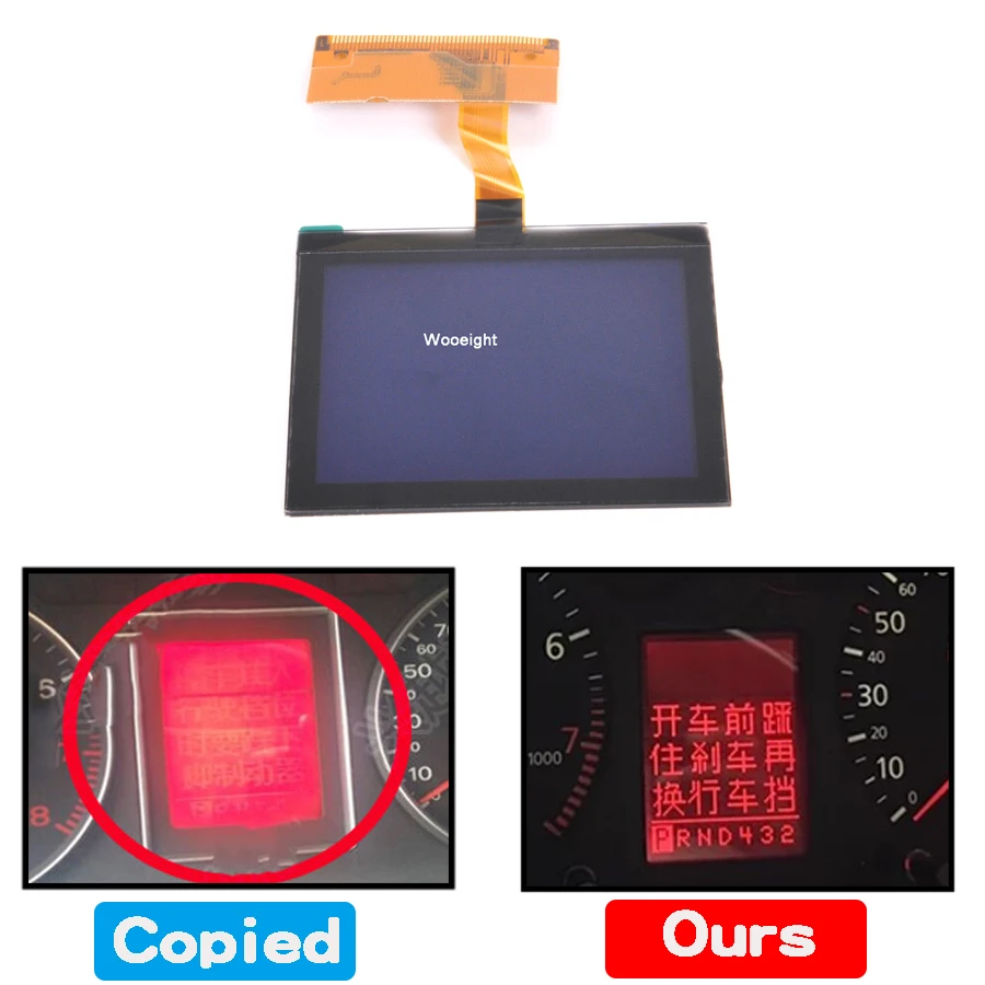 ЖК кластер для приборной панели Wooeight VDO манометр ремонта пикселей экрана дисплея