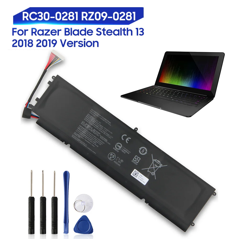 Original Replacement Battery For Razer Blade Stealth 13 2019 2018 Max-Q RZ09-02812E71 RZ09-03102E52-R3U1 RC30-0281 RZ09-0281