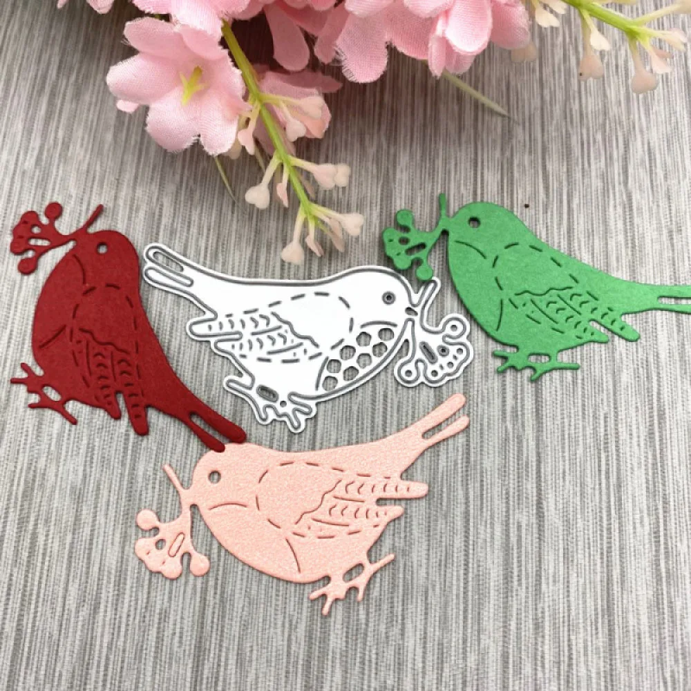 

Lovely Bird Frame Metal Cutting Dies Scrapbooking Stencil Die Cuts Card Making DIY Decorative Craft Embossing New Dies For 2022